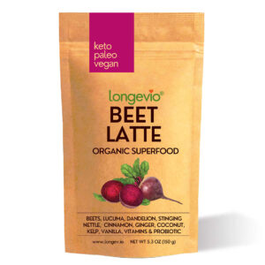 Beet powder latte